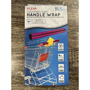 Klear Shopping Cart Handle Wrap HOT PINK Reusable Guard Cover